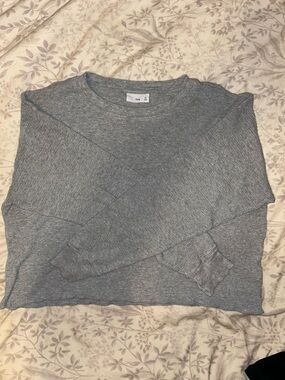 TNA Gray Ribbed Long sleeve. Size M